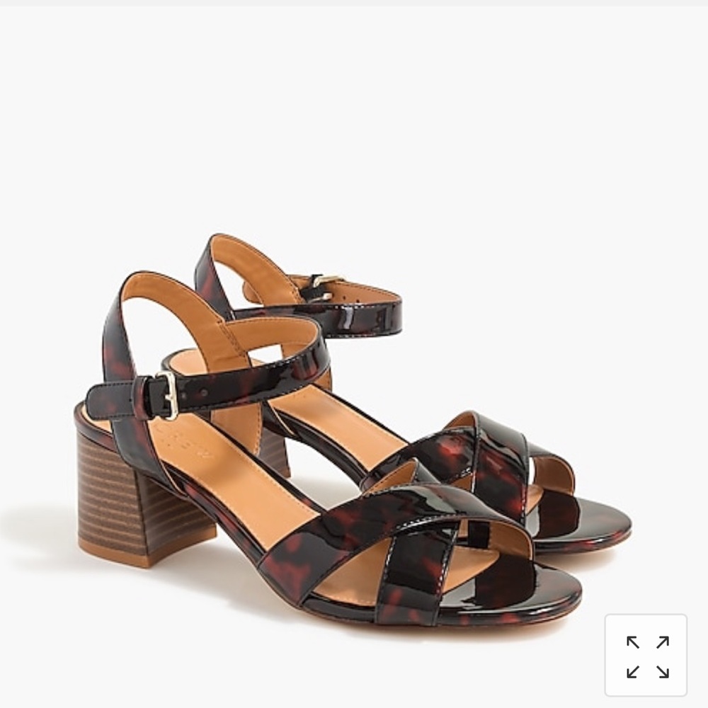NWT J. Crew Block Heel Sandal